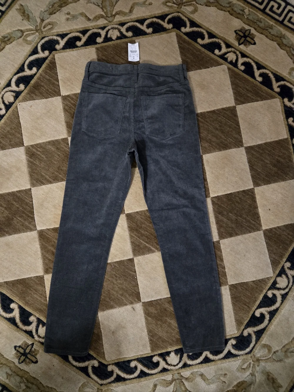 J Crew Women’s 9" High-Rise Gray Corduroy Skinny Jeans Size 27 NWT - Picture 4 of 12
